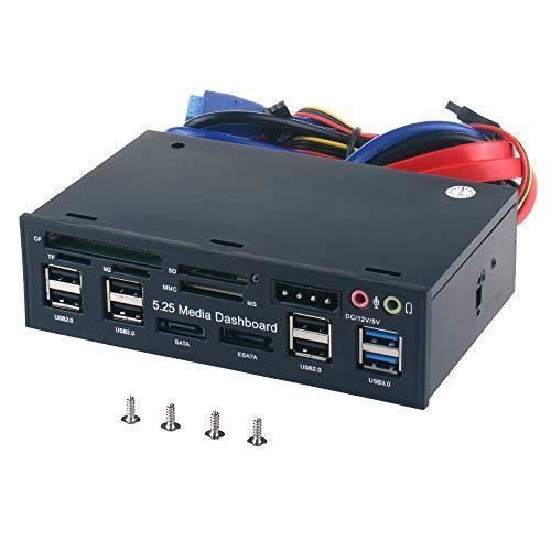 Tccmebius Tcc Ql5e 5 25 Pouces Pc Multifonction Tableau De Bord Medias Panneau Avant Avec Sata E Sata Usb 3 0 2 0 Hub Audio Ports Prix Pas Cher Cdiscount