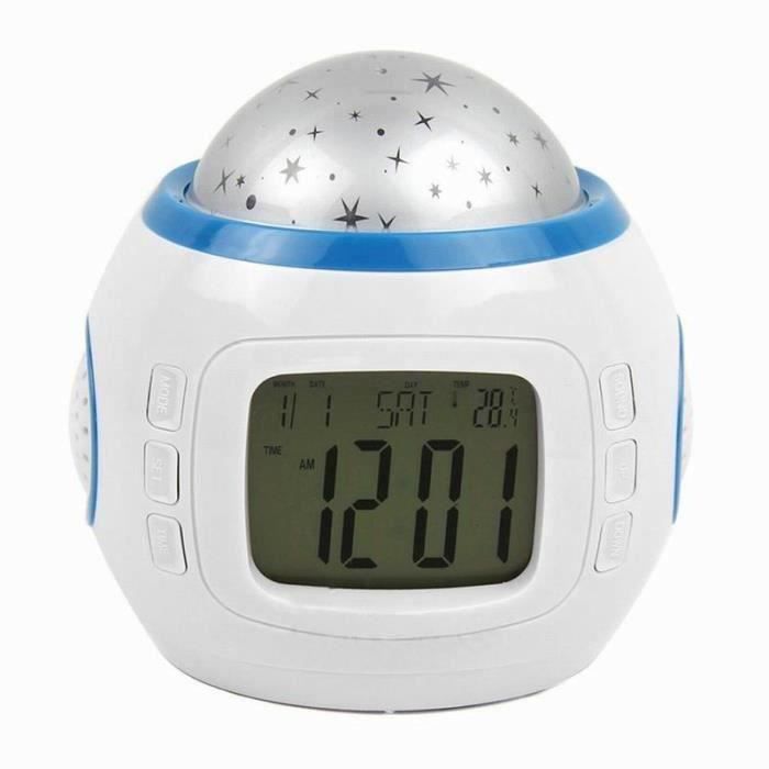 Enfants Bebe Chambre Ciel Nuit Star Projecteur Lampe Chambre Musique Reveil Radio Reveil Calendrier Mkk91 Cdiscount Maison