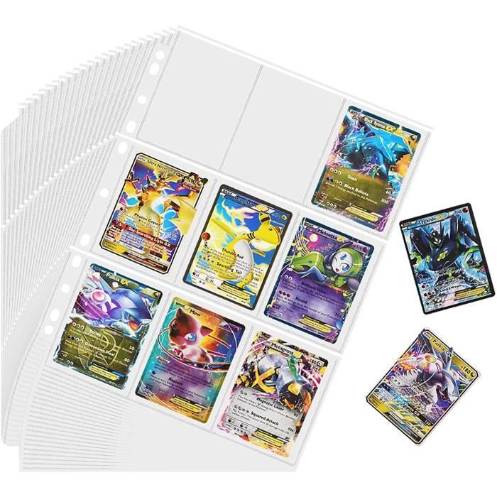 ZCZN 900 Pochettes pour Cartes 50 Pages Pokmon Classeur pour Jeu Cartes