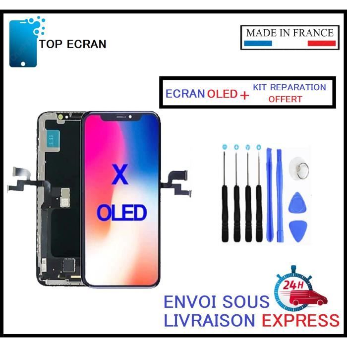 Ecran Iphone X OLED afficheur complet avec Kit outil de réparation