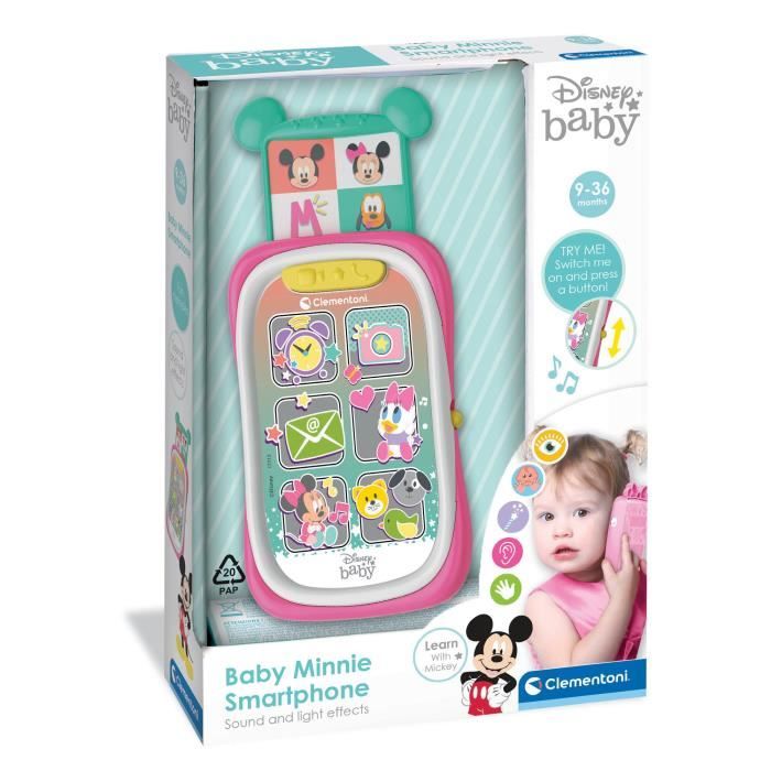 Smartphone Baby Minnie - CLEMENTONI - Stimule les compétences manuelles et la perception visuelle