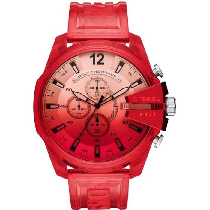 Montre Homme DIESEL en Polyur thane Rouge Achat vente montre