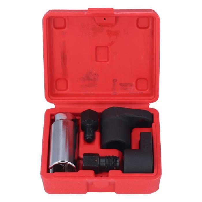 Douille Capteur Oxygène 22 Mm 1/2" - Clé à Fente Pour O2 Sensor, Acier CR-V Phosphaté Noir