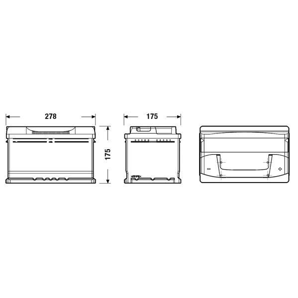 Fulmen Batterie Auto Formula Fb712 Droite 12v 71ah 670a
