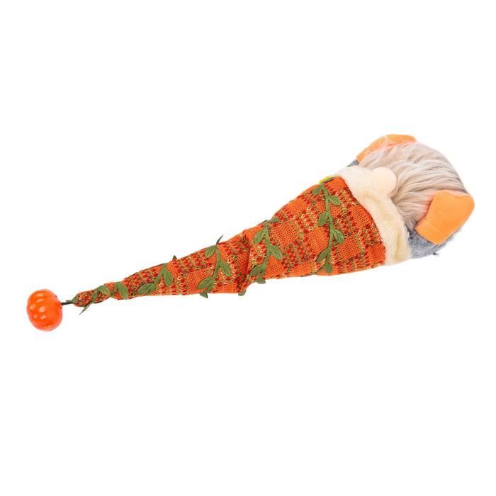 Lot De 2 Nains (gnomes) D'automne En Peluche - Décoration Thanksgiving - Suspendables 16cm