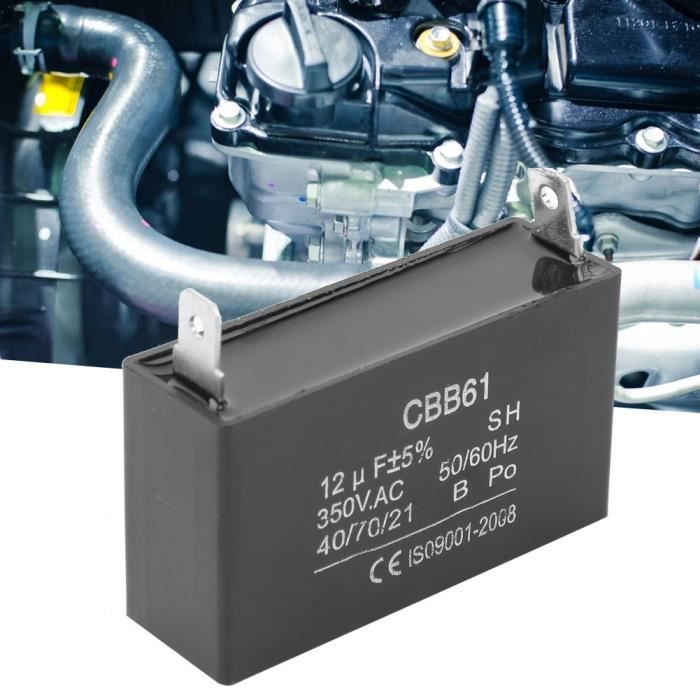 CBB61 Condensateur De Ventilateur Ca De Démarrage 450V 1/1.2/1.5/1.8//2/2.5/3/4/5/6/7/8/10/12/15/18/20 UF Moteur D'échappement De Plafond(1UF