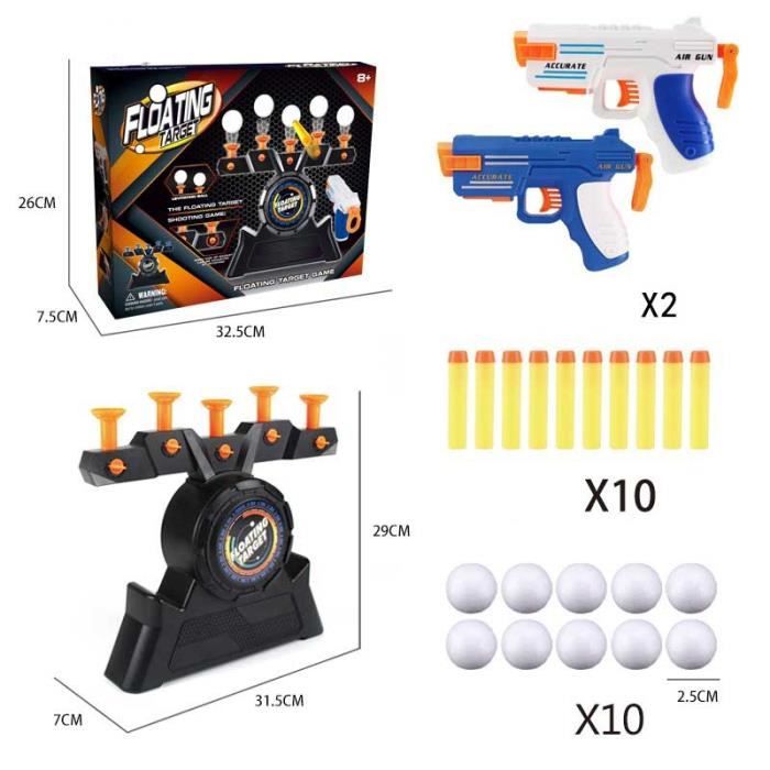 Jouet De Tir Web Avec Cible Fléchettes Pour Enfants - 10 Balles Collantes + Lanceur - 1