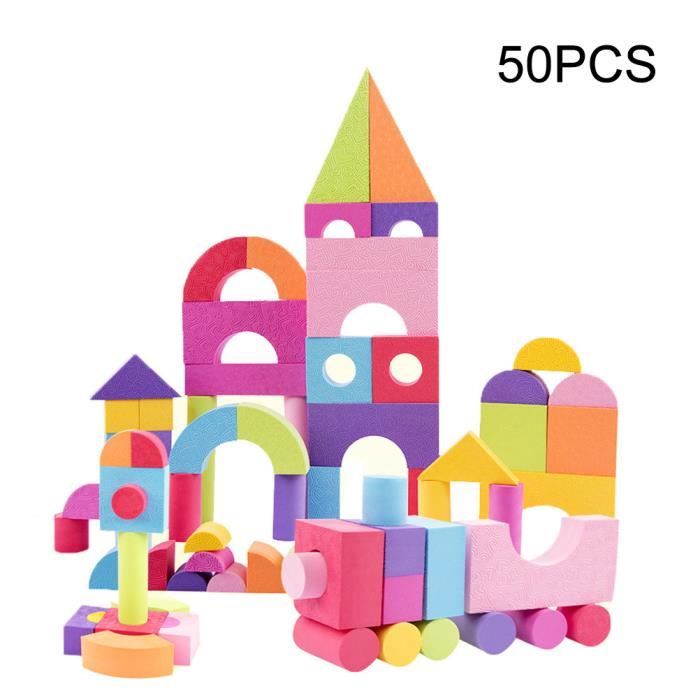 FYDUN blocs empilables jouets 50pcs blocs de construction en mousse EVA ...
