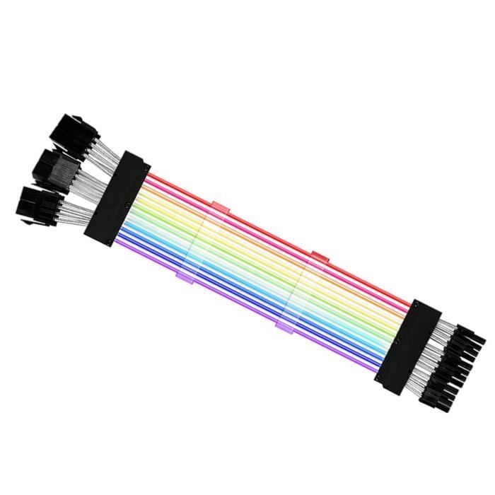 Câbles d'alimentation - HOMYL - Rallonges GPU - RVB - Gainées - 2PIN ...