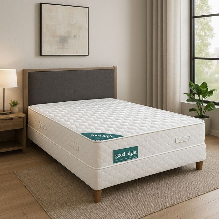 Matelas 140x190 cm epaisseur 21 cm - Trs Ferme - Aertech 35 Kg-m3 HR Haute Densit - 5 Zones de Confort