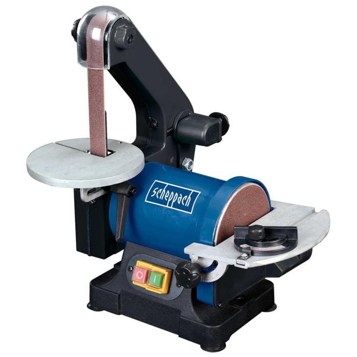 Scheppach Ponceuse à Bande et à disque BTS700 | Puissance | Longueur de bande 762mm Largeur 25 4mm | Plateau de Ponçage Ø125mm | Table d'appui réglable de 90°à 45° | Vitesse 816min 1 - vue 1