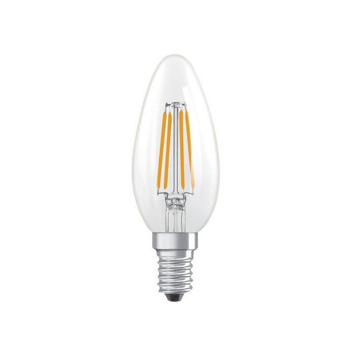 Ampoule LED flamme LEDVANCE Rétrofit Classic B E14 chaud dimmable