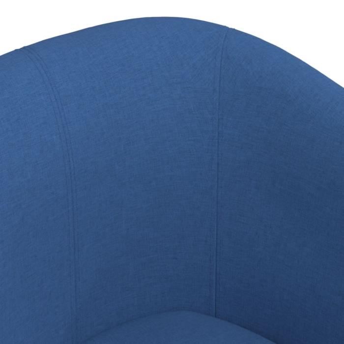 fauteuil cabriolet avec repose-pied bleu tissu mothinessto yy6447
