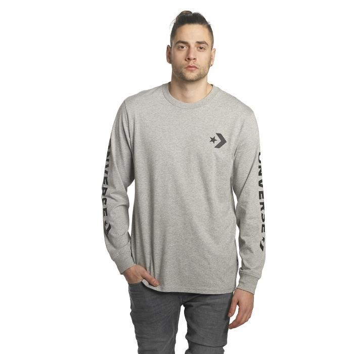 t shirt converse homme gris