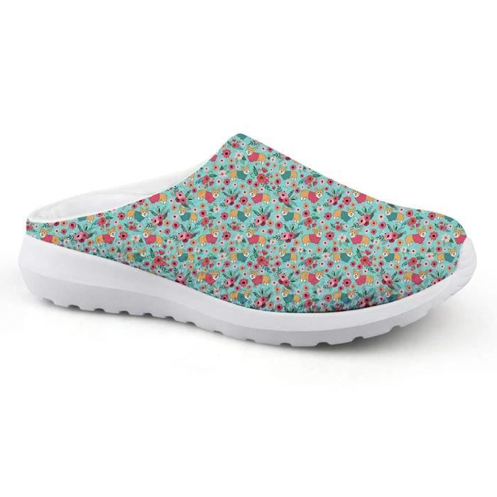 Chausson UQ3NW Mode d t Mesh s Animaux 3D Slip Pantoufles