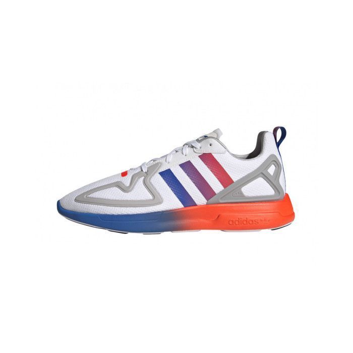 Basket adidas Originals ZX 2K FLUX Homme Polyester Blanc Lacets