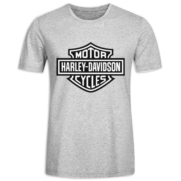 T-shirt Manches Longues Harley-Davidson Homme - Noir - Logo Moto - Taille S (40)