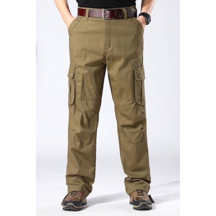 Pantalon cargo jaune discount homme