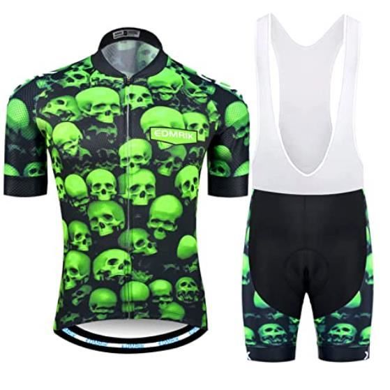 Crâne Cycling Jersey Hommes Pirate Vêtements Vélo Maillot