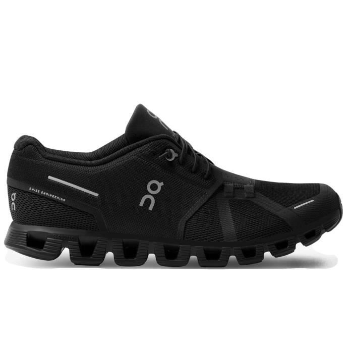 LIVEPRO Chaussures Homme - On Cloud 5 59-98986 - Noir - Lacets - Textile - Talon Plat