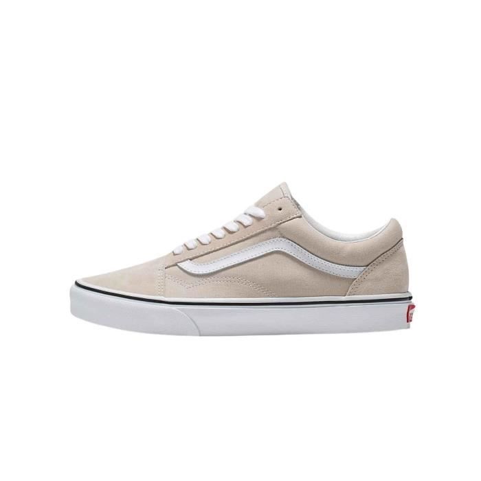 Baskets VANS Old Skool Beige Lacets Mixte Beige