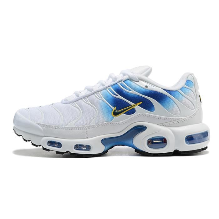 Baskets Nike Air Max TN Plus Homme Chaussures Entraînement de Sport blanc  bleu Blanc bleu - Cdiscount Chaussures