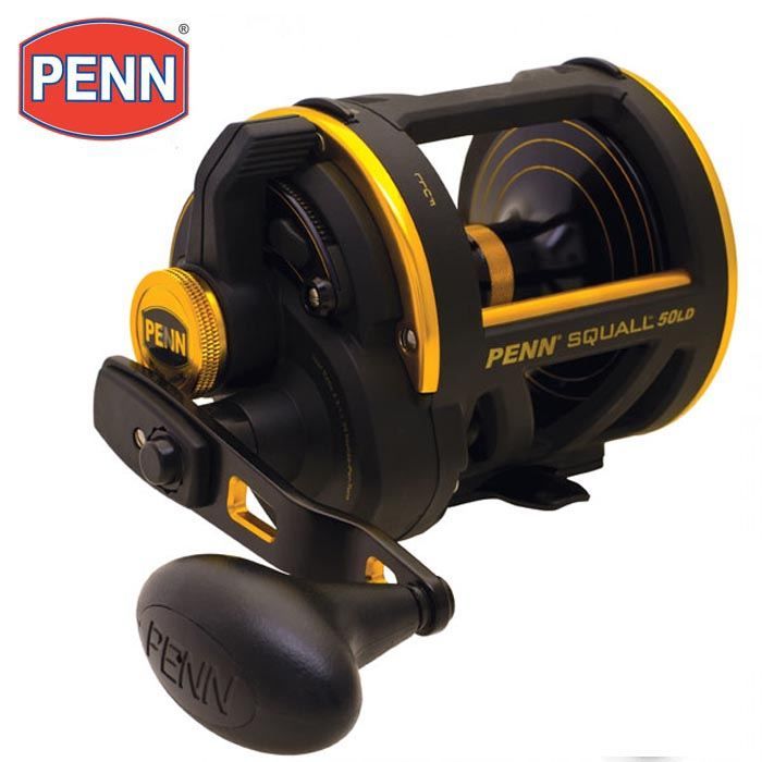 Moulinet De Pêche Penn Squall II 50 - Multiplicateur, Pour Bateau Vent/mer, Neuf Sous Emballage