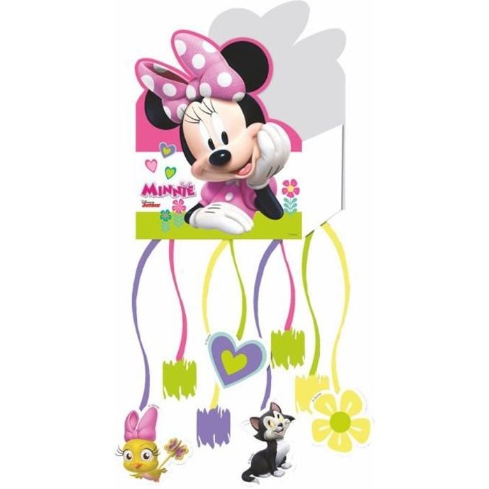 Disney Minnie Mouse Party Anniversaire Pinata Avec 8 Bandes Cdiscount Maison