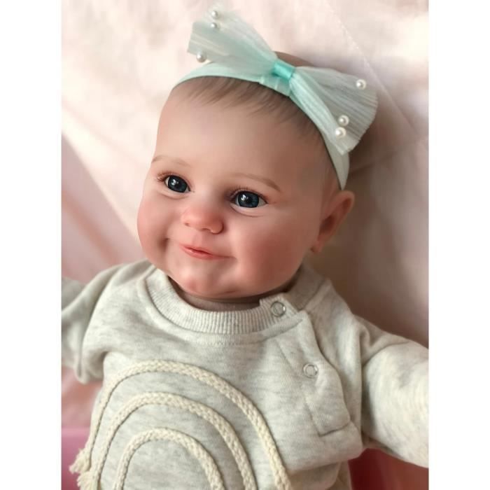 Poupée Reborn Fille Réaliste 50 Cm – Bébé Nouveau-né Vinyle – Peau Claire