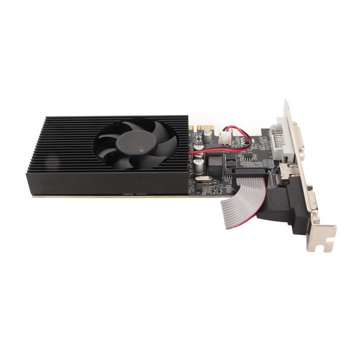 Carte Graphique GT 730 4G DDR3B Ventilateur de Refroidissement VGA DVI HD Interface Multimédia - SALUTUYA