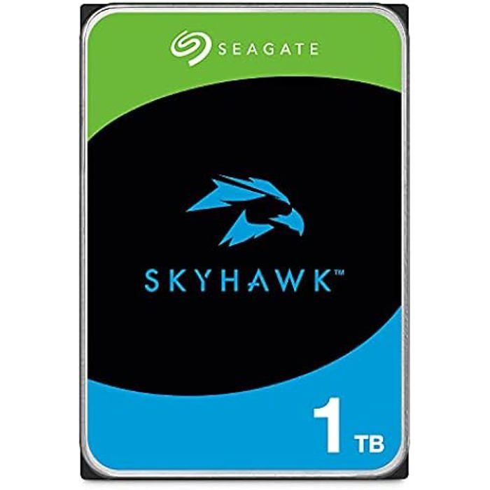 Disque Dur Interne de vidéosurveillance – SEAGATE – SkyHawk – 1 To – SATA 6 Go/s – 256 Mo de mémoire Cache