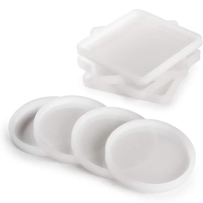 Liquidation! beishanbush Moules en Silicone Diy 5 Tailles Moule Rond en Résine de Silicone Pendentif Fabrication de Moules Artisanat Diy Taille Unique Multi-Couleur