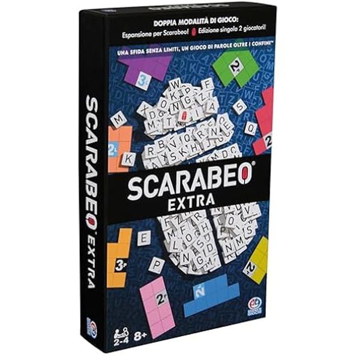 Scarabeo Italian Word Game - New Edition With Wooden Letter Tiles, For 2-4 Players - View #3