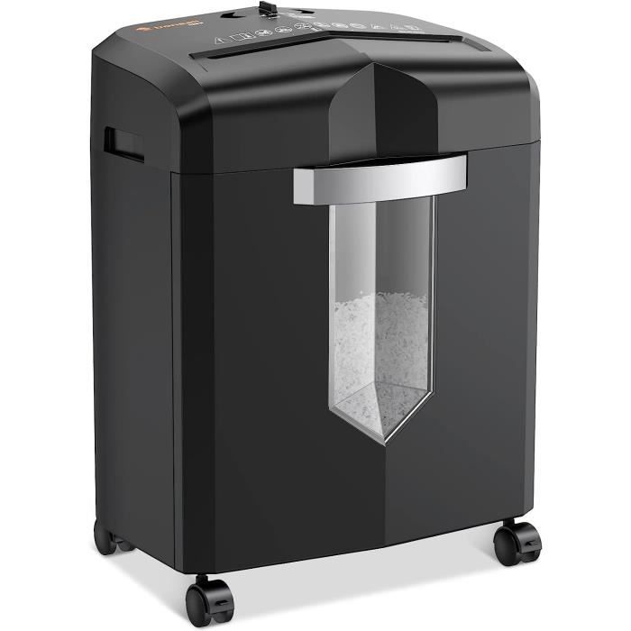 Destructeur De Documents Bonsaii Auto Feed 200 Feuilles - Micro-coupe P-4, Bac 31L, Silencieux Pour Bureau