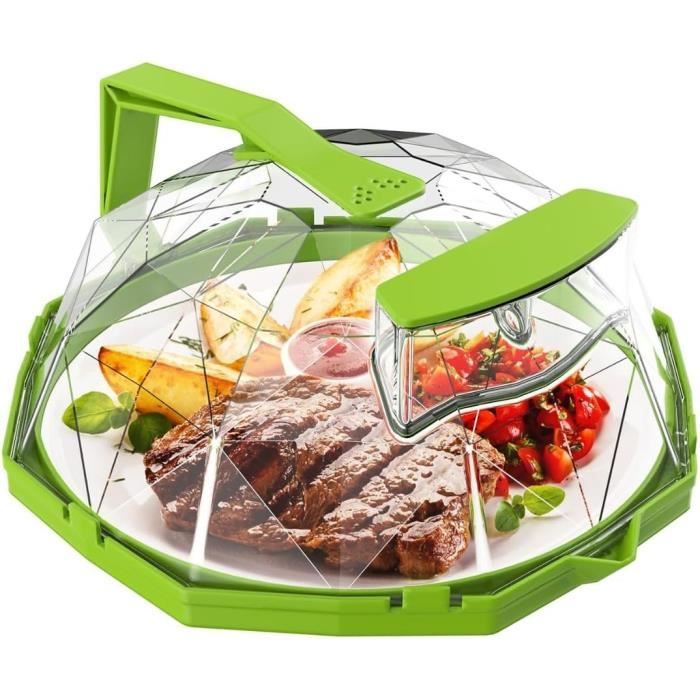 Couvercle Anti Projection Écran Anti-éclaboussures Silicone Universel - Pour Poêle 32 Cm - Poignée Pliable, Résistant à La Chaleur Couvercle Poele