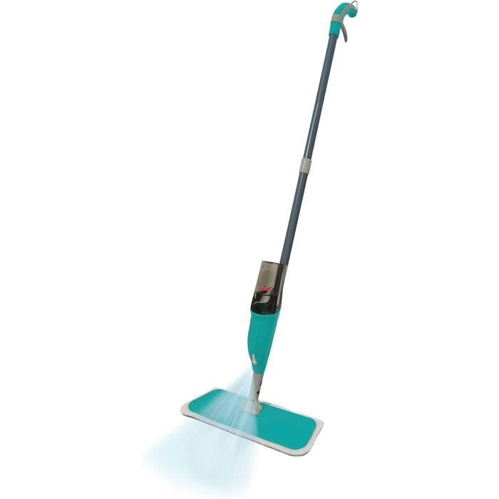 Balai Pulvérisateur Réversible CLEANmaxx - Manche Télescopique, Réservoir 700 Ml, Nettoyage Sec Et Humide
