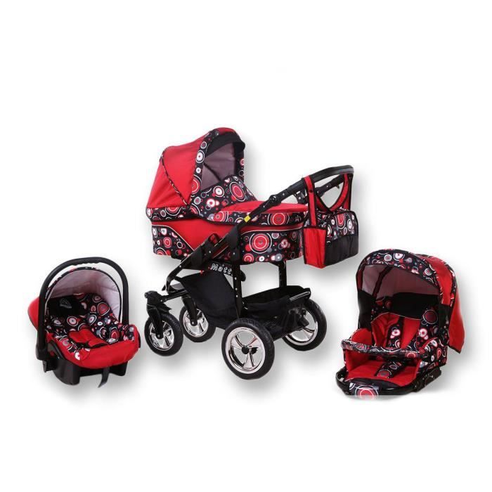 Tabbi Mt1 Ax 3 En 1 Poussette Pack De Voyage Couleur Rot Punkte Cdiscount Puericulture Eveil Bebe