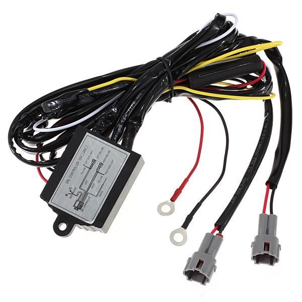 winomo voiture Interrupteur Feux diurnes Push Button interrupteur avec connecteur fil