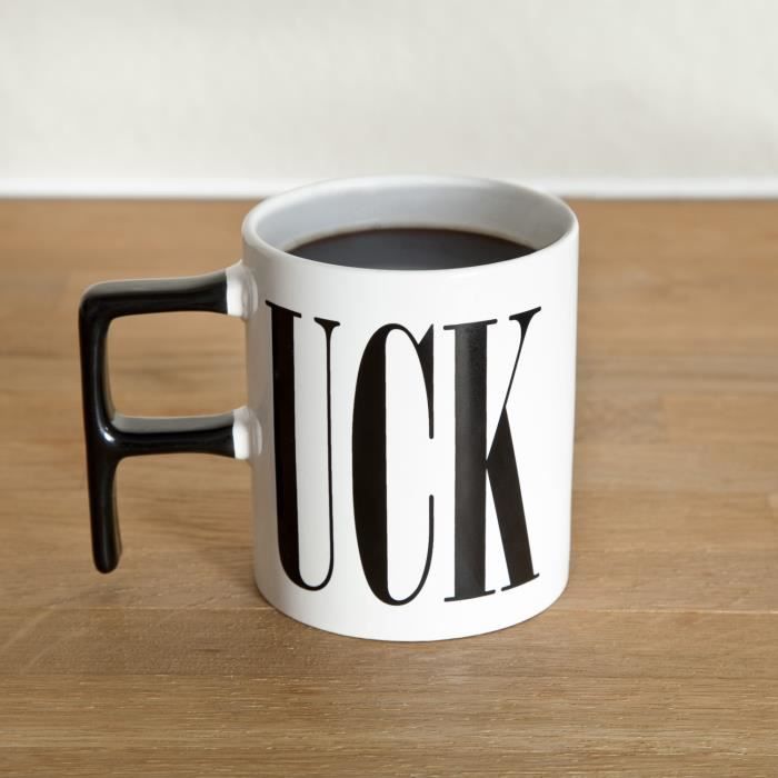 THUMBSUP! Mug F...UCK - Blanc
