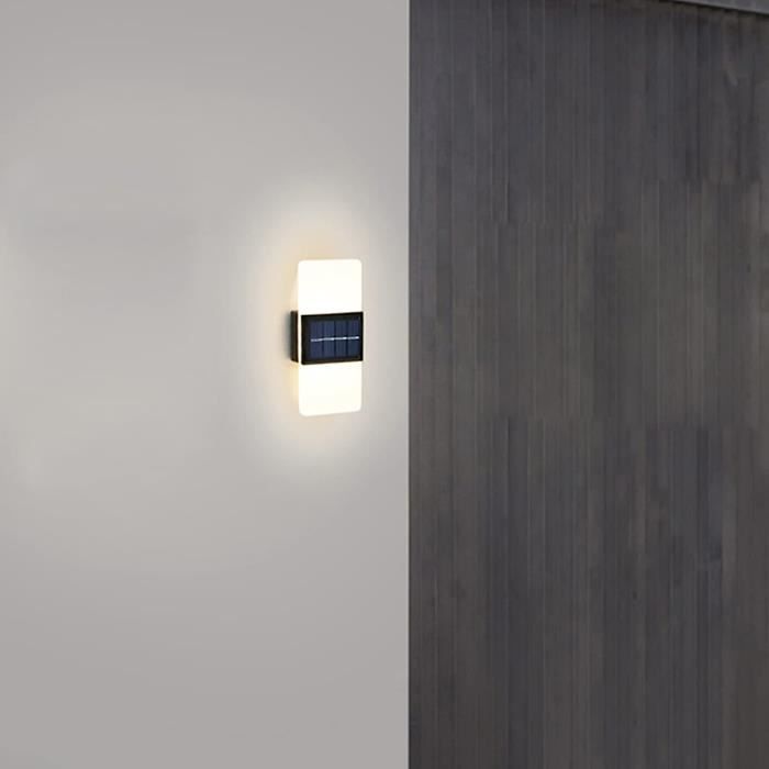 Lampes Solaire Extérieur Applique Murale À Piles Avec Capteur Lumière