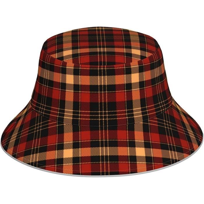 Chapeau De Pêcheur Imprimé Mouettes - Double Face, Bord Réfléchissant - Pour Plage, Voyage, Été