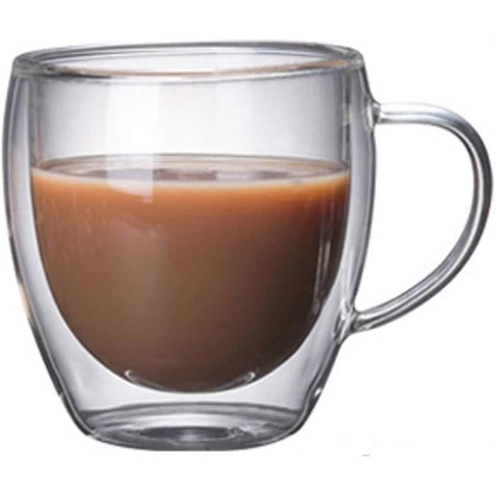Tasse en verre isolée innovante à Double paroi poi... – Grandado