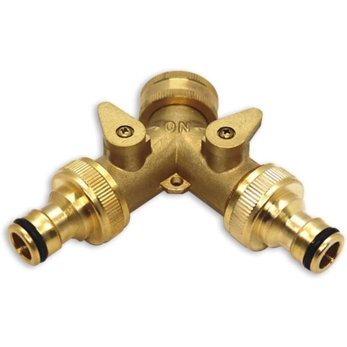Répartiteur En Y Pour Tuyaux D'Évacuation Machine à Laver/Lave-Vaisselle - Connecteur Double Sortie 16-27mm Avec Colliers De Serrage - Kit 2 Pièces