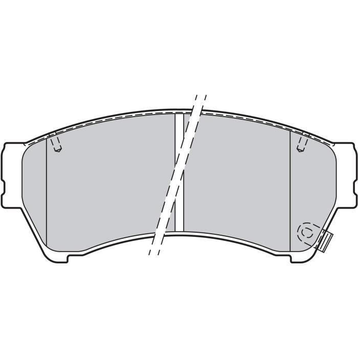 Plaquette de frein gamme first Mazda 6 (gh) - VALEO - 301071