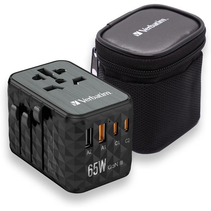 VERBATIM Adaptateur universel de voyage UTA 05 GaN III
