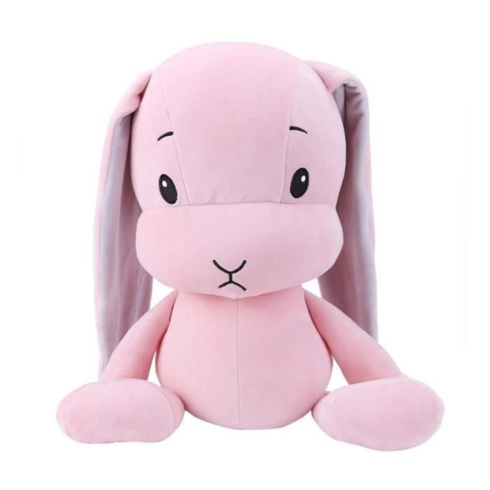 Jouet Peluche Bebe Lapin Mignon Lapin Jouets Pour Bebes Accompagnes Jolie Poupee De Chiffon Cadeau Pour Enfants Rose 25cm M6 Cdiscount Jeux Jouets
