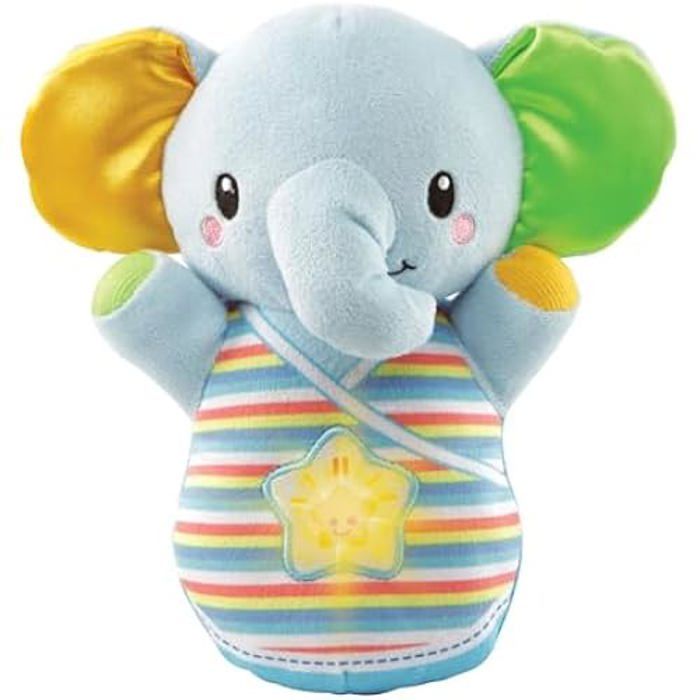 Jouet interactif en peluche - VTECH - Nino Elephantino Lumineux - Plus de 45 mélodies - Gris - 24 mois - Mixte