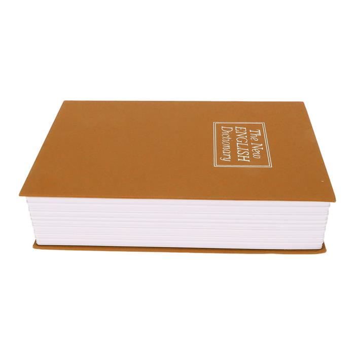 Coffre-fort Livre – Cache Argent/bijoux – 180x115x55mm – Neuf – Idée Cadeau Originale