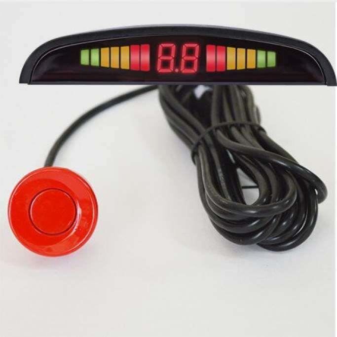 Kit De Radar De Recul Avec Écran Rétro LED - 4 Capteurs - Universel Pour Voiture, SUV, Camion - 12V