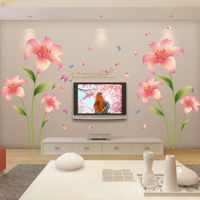 Grand Autocollant Mural Arc-en-Ciel Licorne Château – Vinyle Non Toxique Chambre Fille Bébé Enfant 2 Feuilles 30x90 Cm
